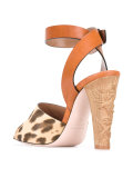 animal print sandals