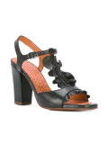 ruffle-front sandals