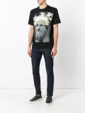 Einstein statue print T-shirt