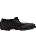 distressed derby shoes