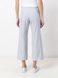 stripe flared trousers