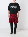 针织裹身式裙裤