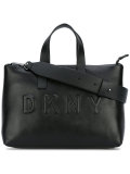 debossed logo shoulder bag