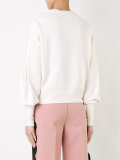 lace detail sweatshirt 