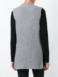 ribbed long length vest