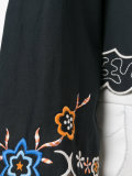floral hem blouse