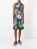 Maddon print sleeveless dress