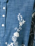 embroidered chambray dress