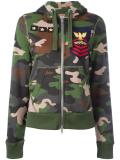 camouflage print hoodie 