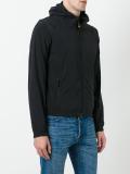 zipped hooded jacket