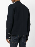 diagonal zips open jacket