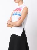 geometric knitted sleeveless top