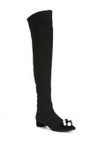 embellished knee high boots