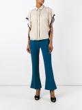 piped trim blouse