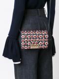 flower embellished crossbody bag