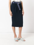 belted midi-skirt 