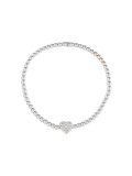 diamond heart beaded bracelet