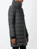 textured padded coat 