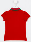 contrast collar polo shirt 