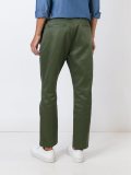 dropped crotch straight-fit chinos