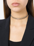 wide 'Bone' diamond choker