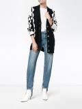 geometric knit cardigan