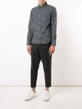 front pockets checked shirt 