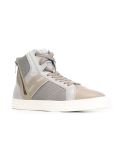 perforated decoration zip detail sneakers