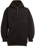 zipped neck hooded jacket