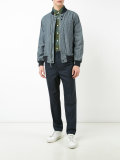 zipped bomber jacket 