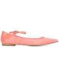 buckled strap ballerinas