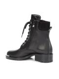 lateral zip lace-up boots