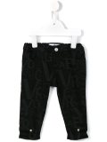 logo print jeans