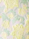 floral brocade pleated dress
