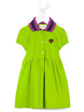 contrast collar dress