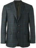 tartan pattern blazer