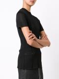 sheer crew neck T-shirt