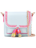 whipstitch trim cross body bag