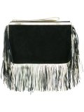 fringed edge clutch bag