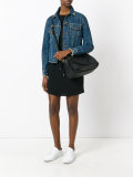 oversized ring zip shoulder bag
