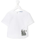 sequin embellished detail T-shirt 
