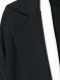 peaked lapel long coat