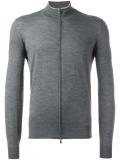 zipped cardigan