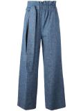 gathered waist trousers