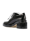 lacquer heel derbies