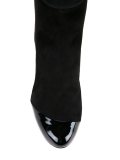 contrast toe cap boots