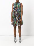 neon logos print dress 