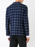 checked single breasted blazer