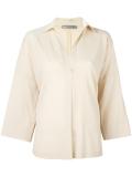stretch oversized shirt