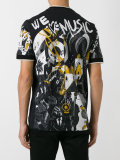 musical print T-shirt